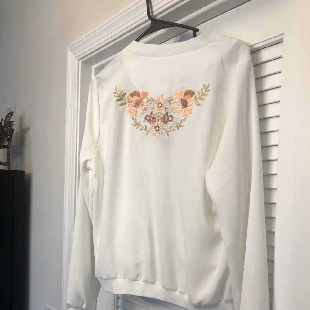Esqualo embroided bomber jacket size 8